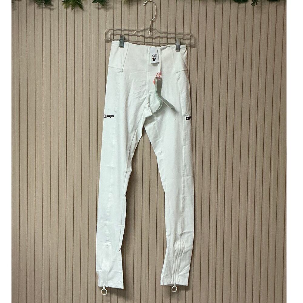 Off-White Active Split Leg Leggings Women's White Size S/M
